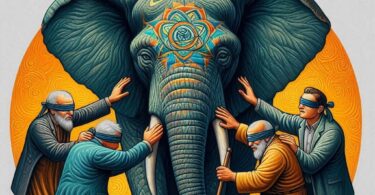 Buddhas Geschichte über den Elefanten und die Blinden