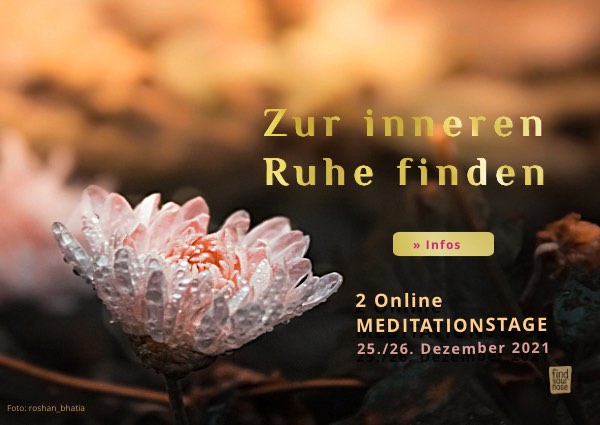 Weihnachtsretreat Online Meditationstage 'Zur inneren Ruhe finden'